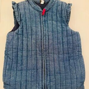 Tea Collection Blue Quilted Vest for Kids